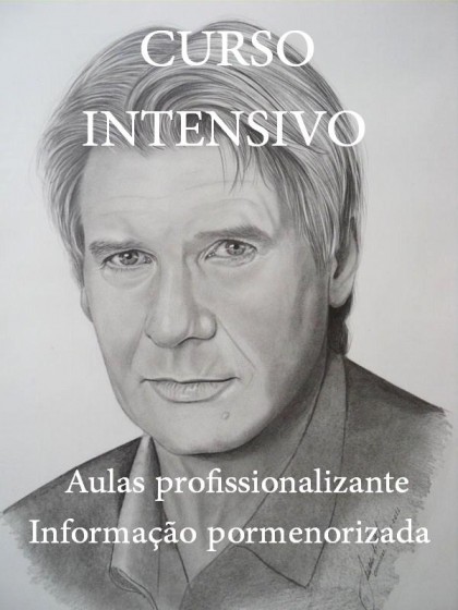 Curso desenho de retratos a grafite Retrato a lápis grafite, desenho de retratos