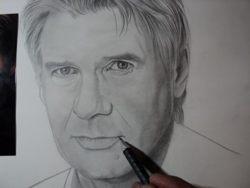 Desenho passo a passo Harrinso Ford Desenho passo a passo Harrinso Ford