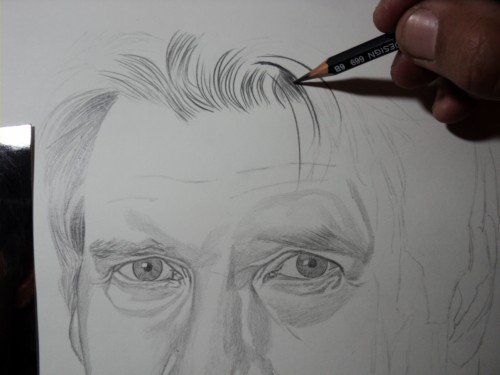 Desenho passo a passo Harrinso Ford