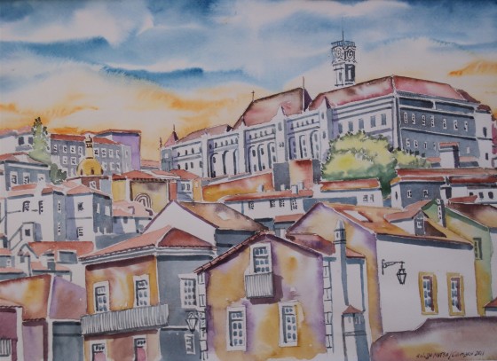 Aquarela da Universidade de Coimbra Aquarela da Universidade de Coimbra