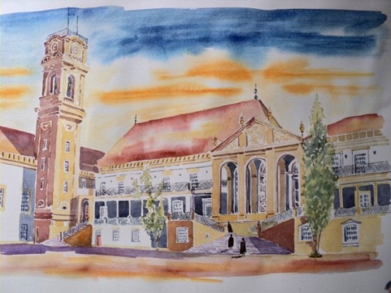 Aquarela da Universidade de Coimbra Aquarela da Universidade de Coimbra
