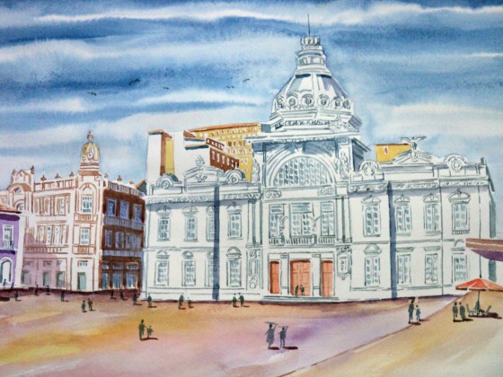 Aquarela do Palácio do governador